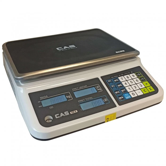 Cantar comercial CAS PRII 30CB NC 15/30 Kg cu verificare metrologica
