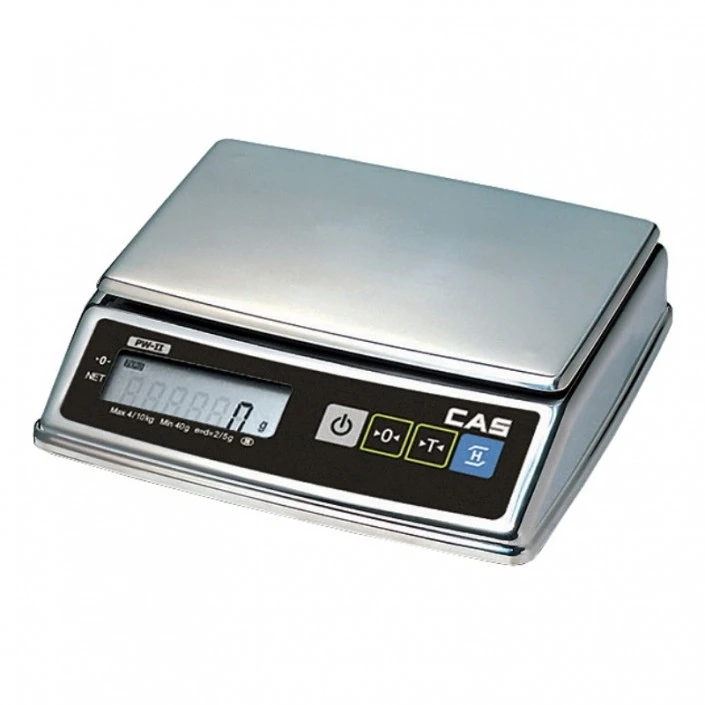 Cantar de verificare cu numarare CAS PWII 2.5/5, 5Kg, carcasa INOX
